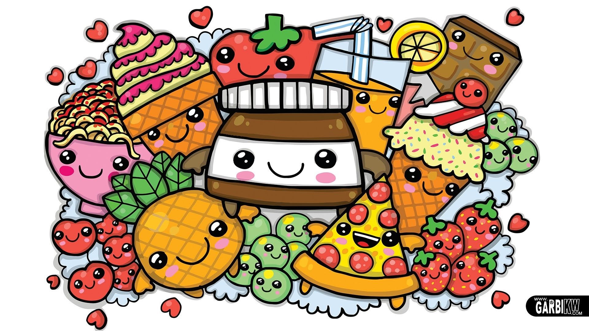 Kawaii Food Wallpapers on WallpaperDog
