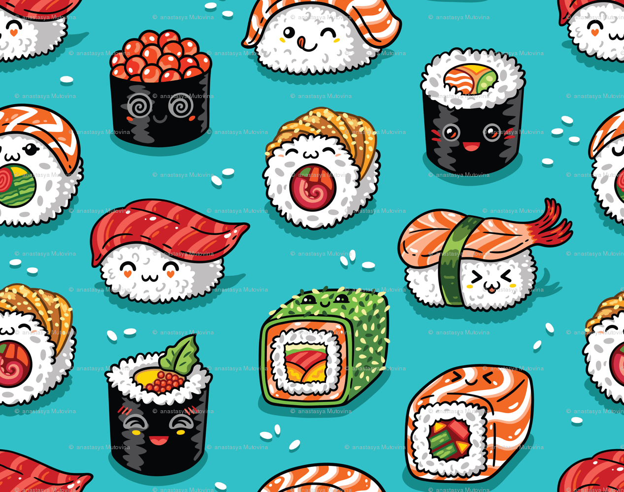 Sushi Wallpaper Anime