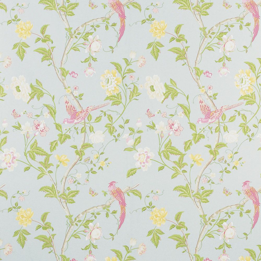 Featured image of post Laura Ashley Wisteria Duck Egg Wallpaper : Please request sample for true colour and texture.