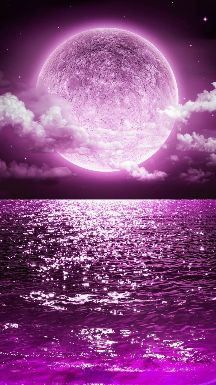 Với màu tím tràn đầy mặt trăng trên hình nền, bạn sẽ bị thu hút bởi sự thần tiên và bất tận của vũ trụ. Hãy chiêm ngưỡng bức ảnh này để cảm nhận sự hoàn hảo mang đến bởi thiên nhiên.