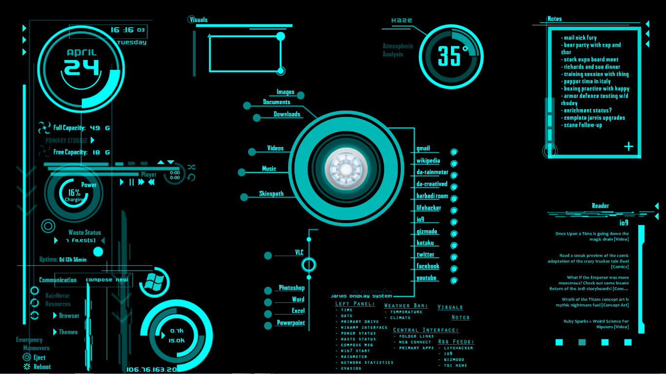 Jarvis PC Wallpapers on WallpaperDog