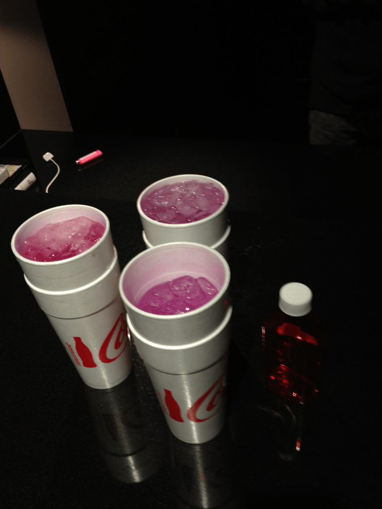 cups of lean and weed