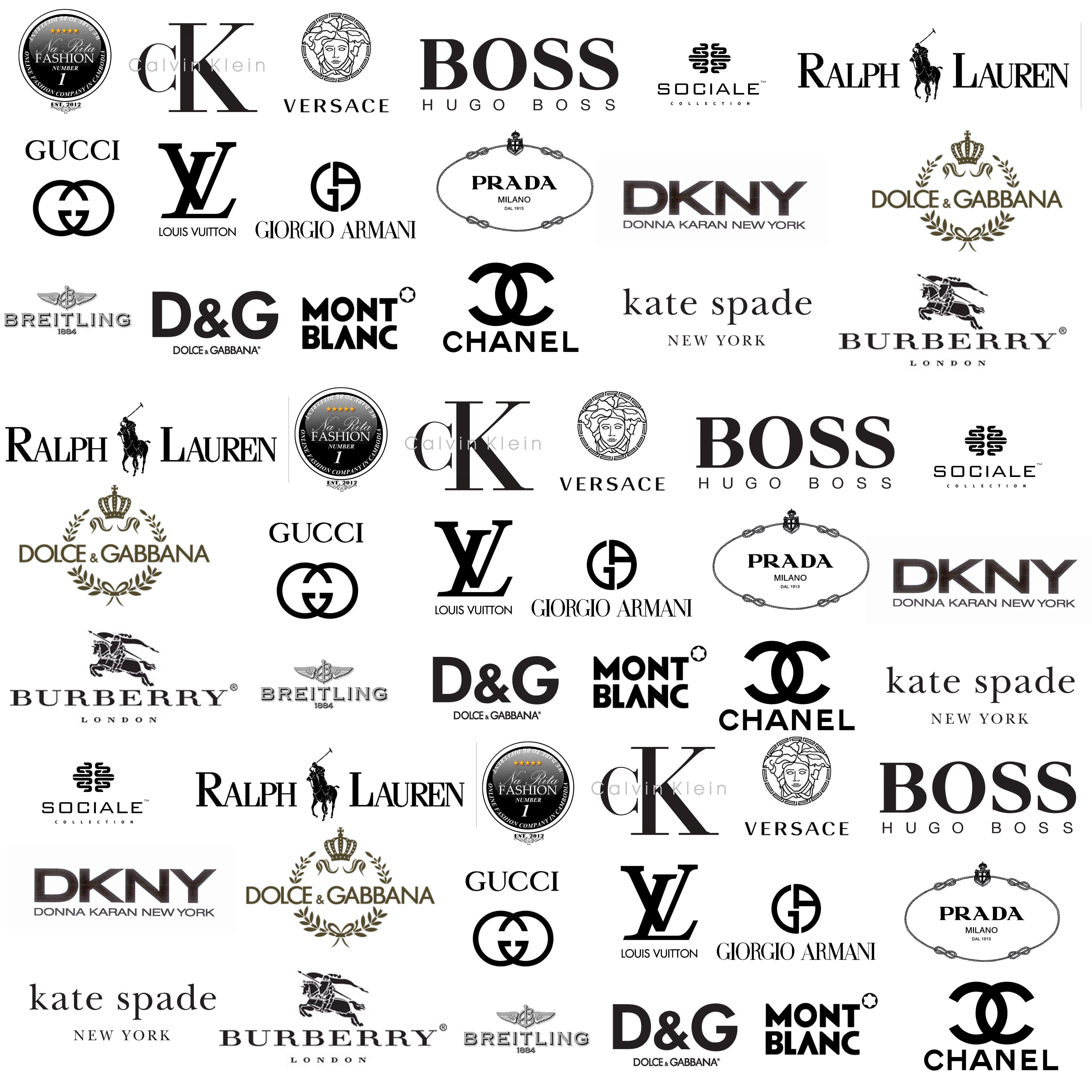 Fashion Logos And Names