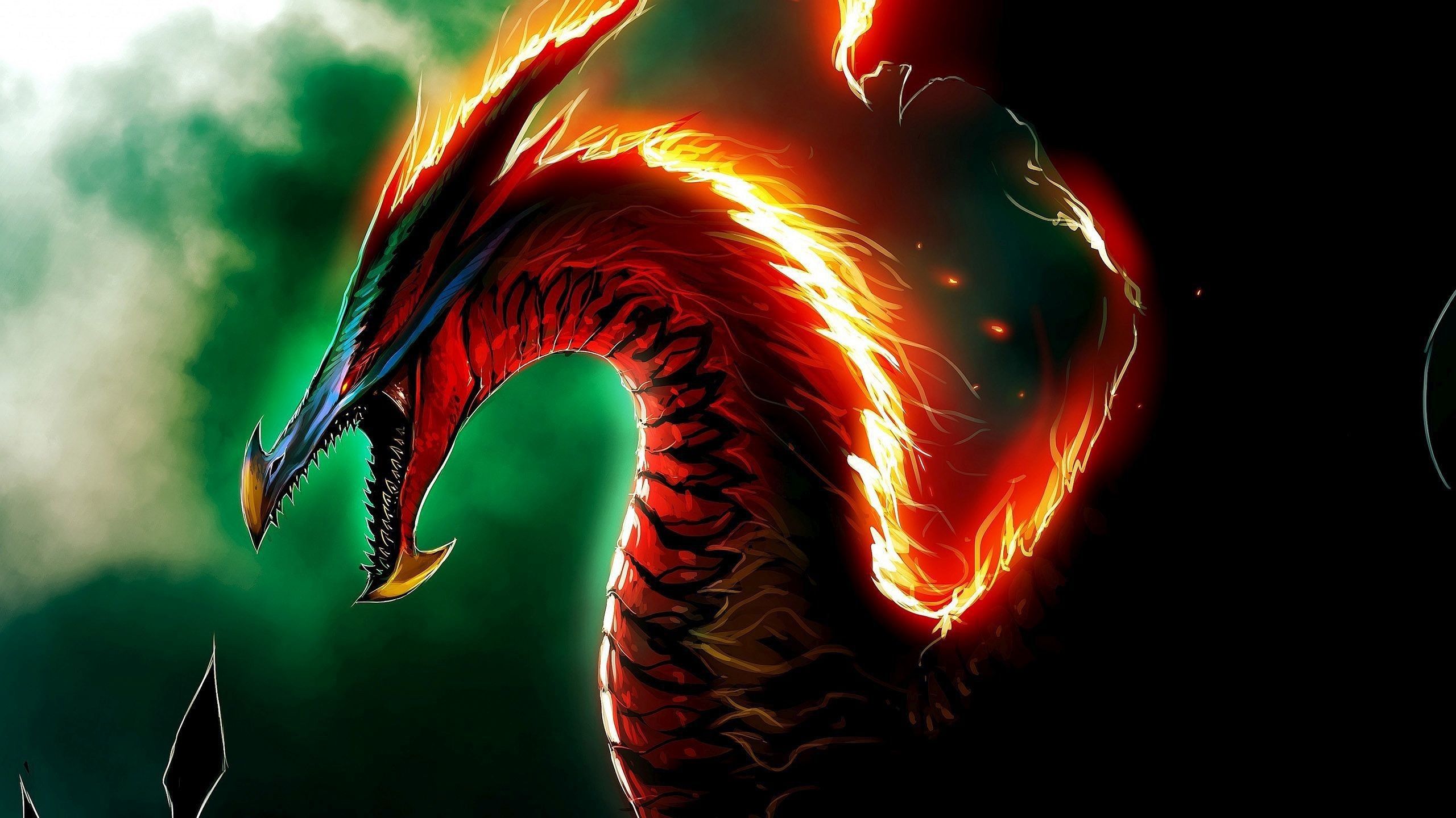 Premium AI Image  Terrible red dragon animal head wallpaper ai generator  art image
