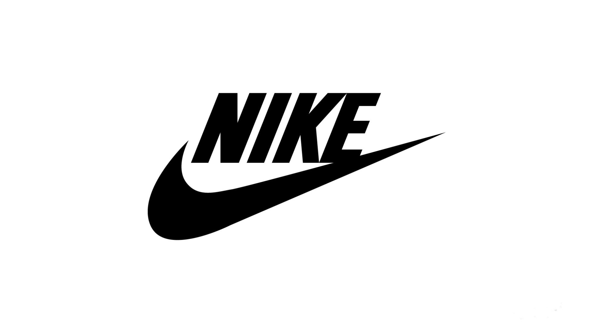 nike white and black logo