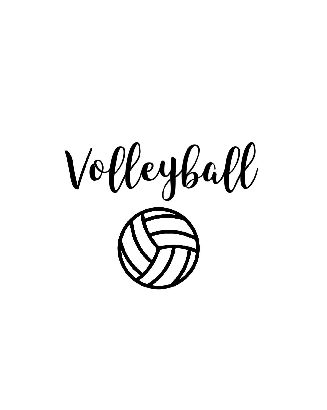 Premium Vector  Volleyball lettering text on white background with ball  sport fitness activity symbol concept callig
