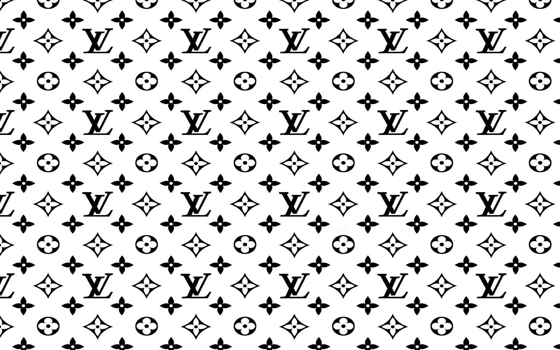 Download Louis Vuitton Logo Black Grey Wallpaper