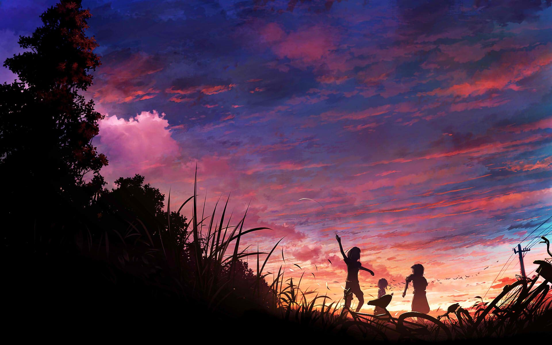 Wallpaper 4k Anime Girl Waiting At Horizon Wallpaper