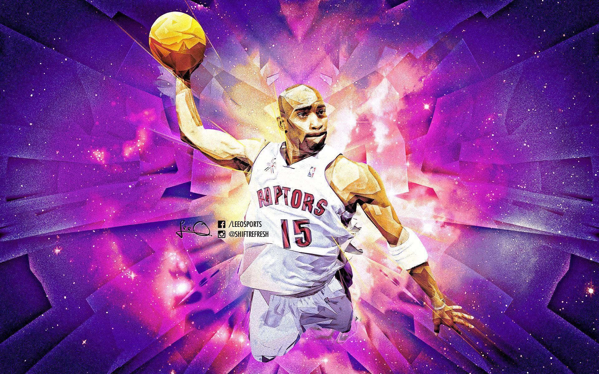 MasonArts Vince Carter 24inch x 35inch Silk Poster Dunk and Shot Wallpaper  Wall Decor Silk Prints for Home and Store