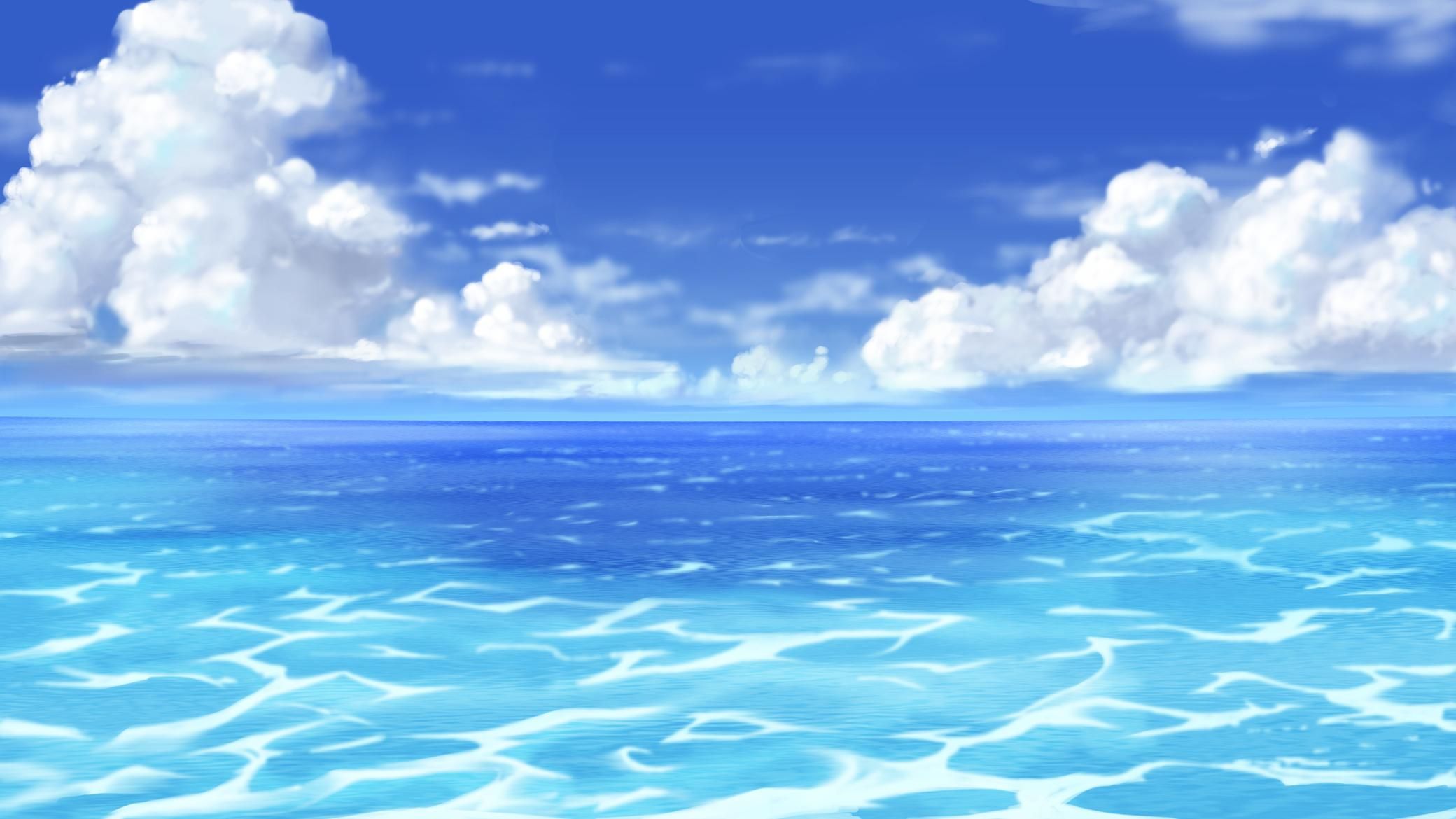 Anime Sea Wallpapers on WallpaperDog