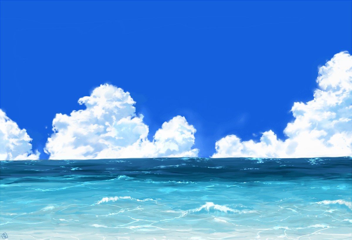 Anime Scenery - Sea - Summer Background Wallpaper Download | MobCup
