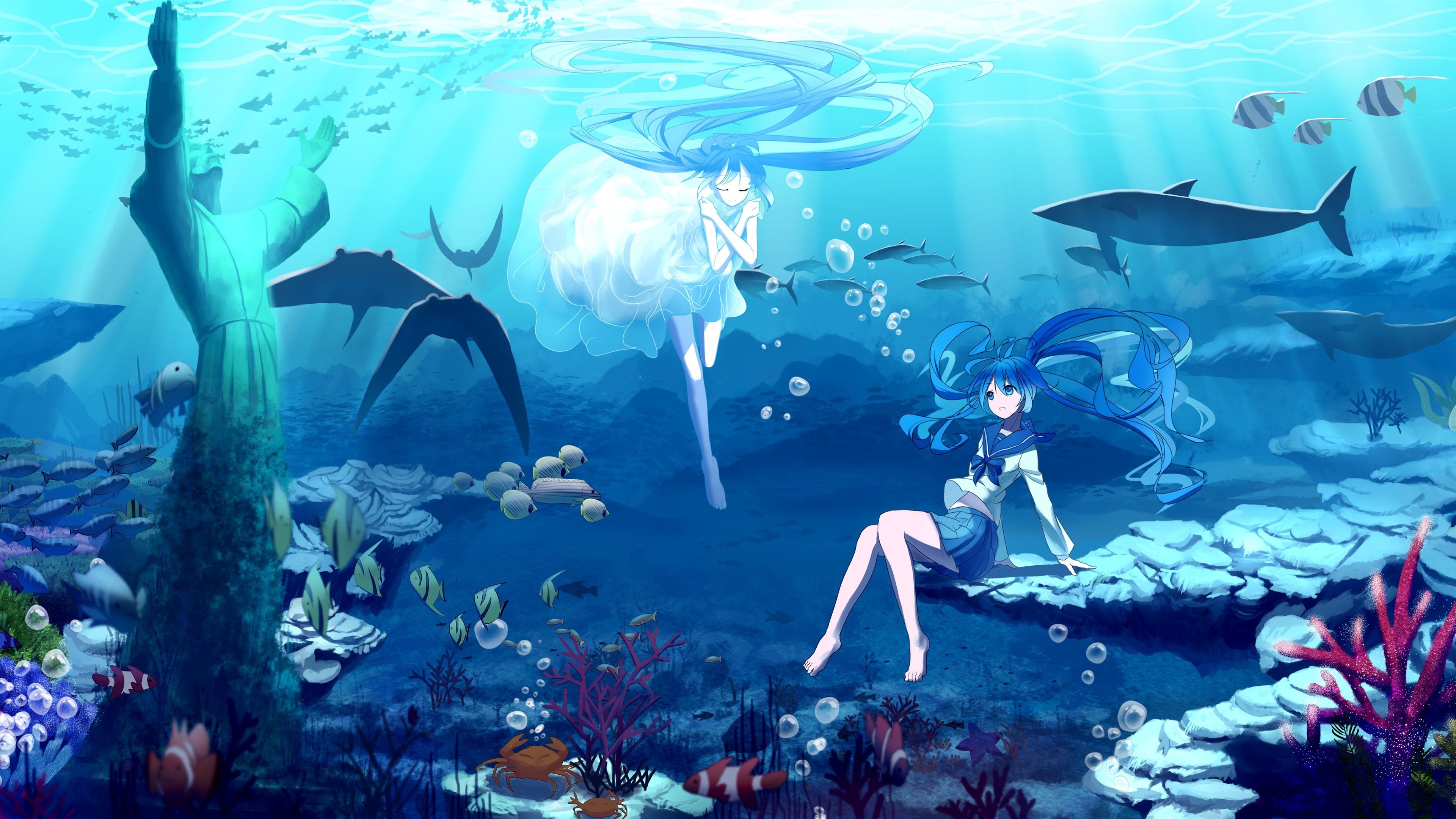Anime Girl In Water 6978454