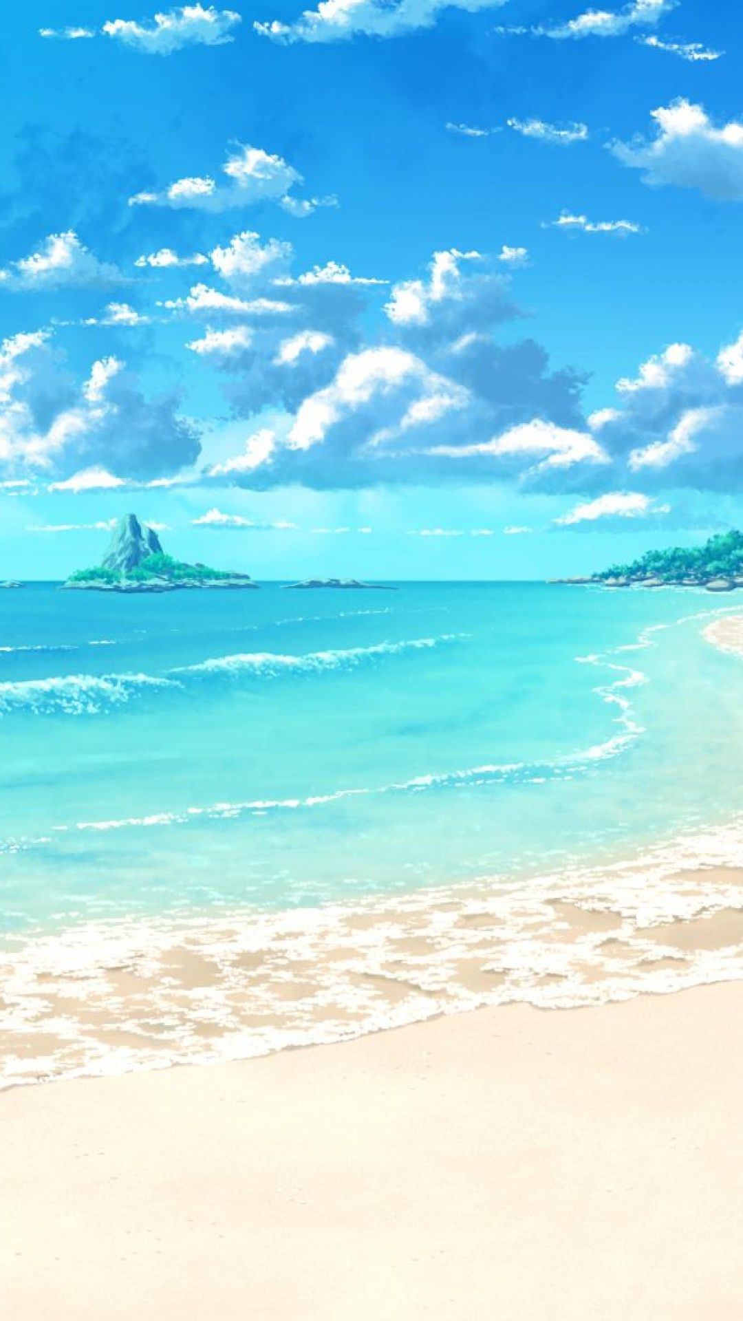 Bewitching Anime Scenery  Vibrant Summer Beach by Hachim202 on DeviantArt