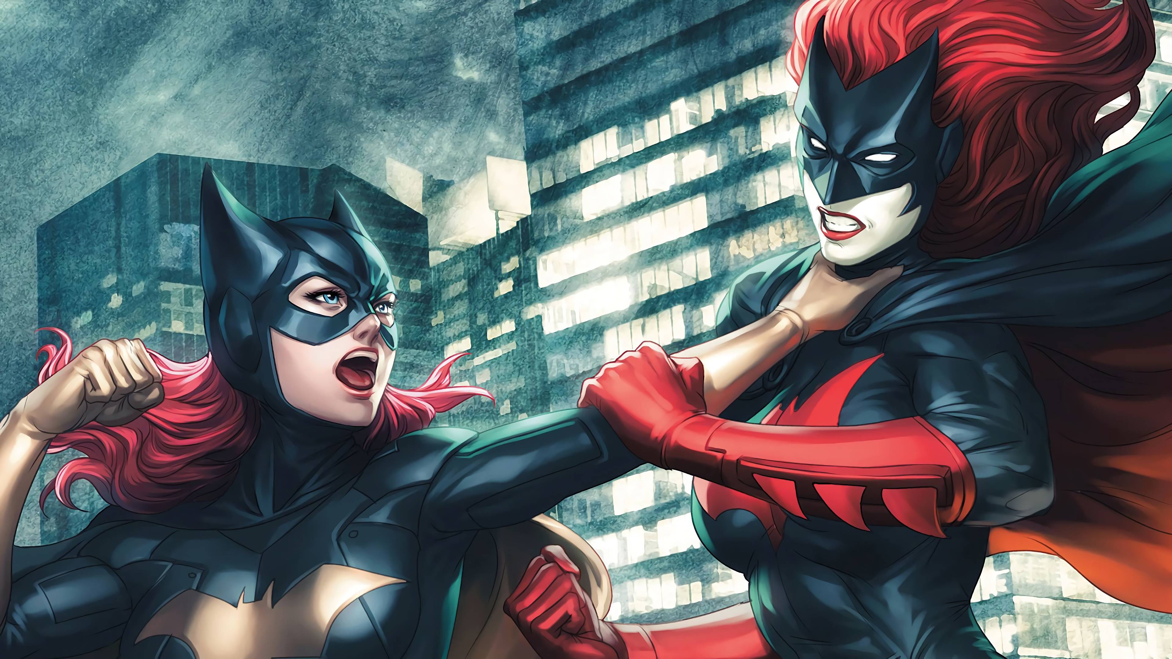 Download Black And Red Batgirl 4K Gotham Wallpaper | Wallpapers.com