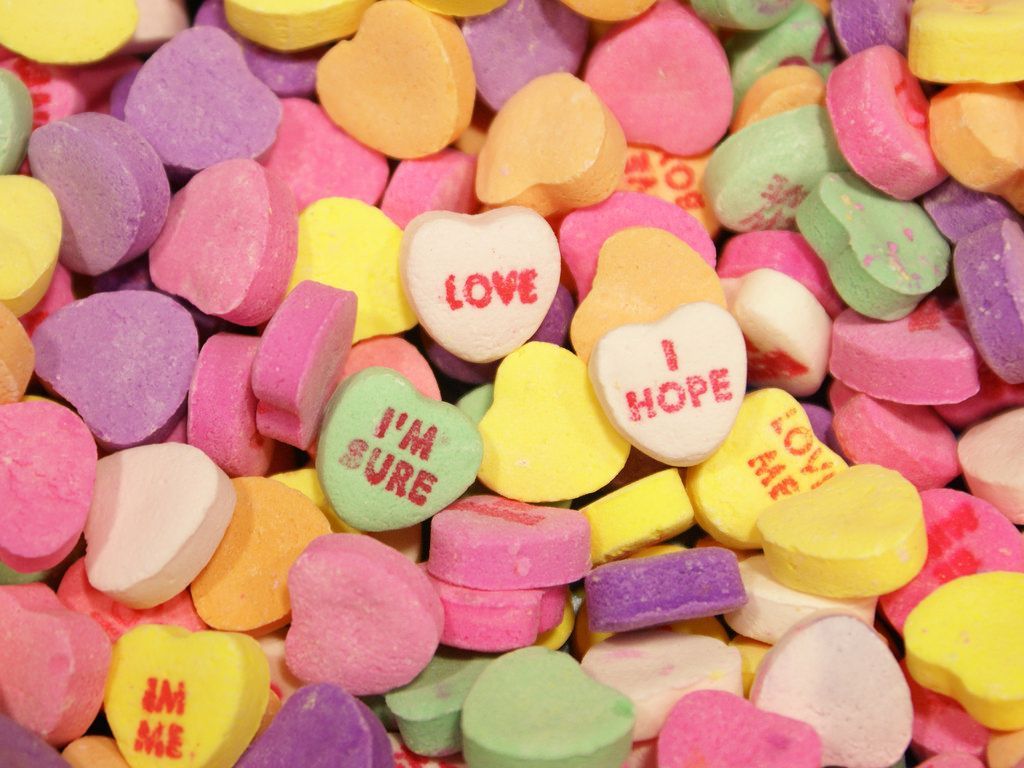 Candy Hearts Wallpapers on WallpaperDog