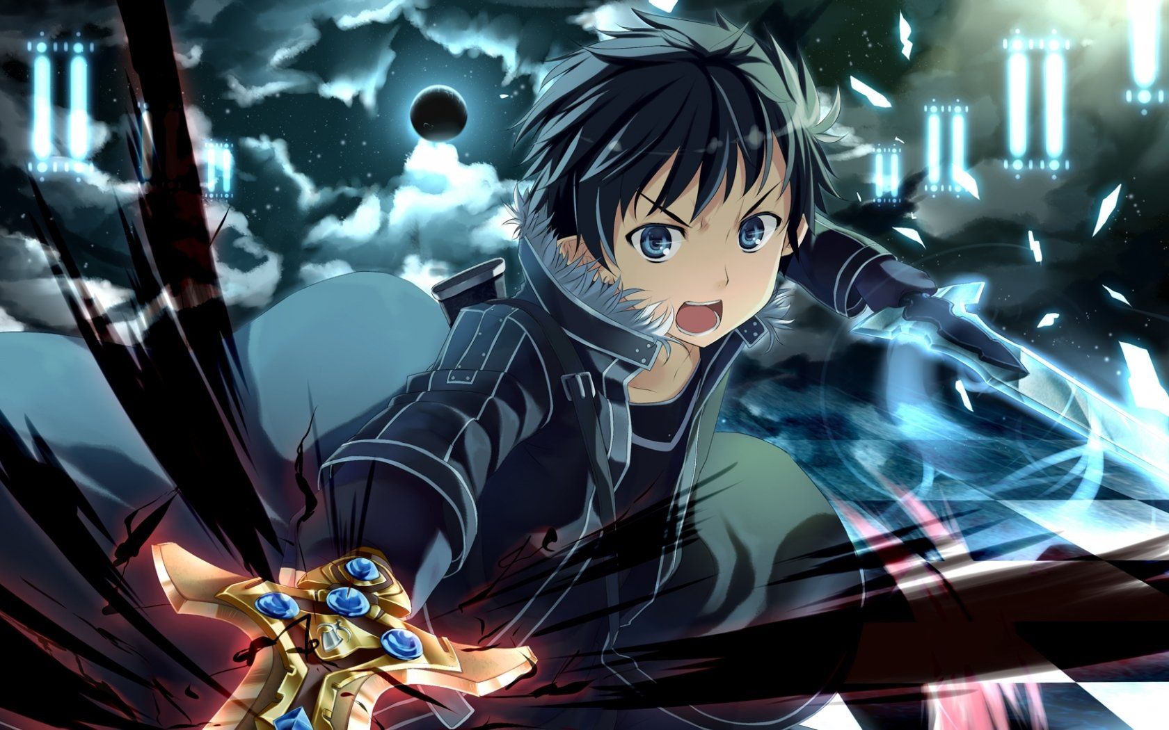 SAO Kirito Wallpaper giúp bạn thoát khỏi cuộc sống thường nhật và đưa bạn vào một cuộc phiêu lưu kỳ thú. Bạn sẽ thích ngắm nhìn những hình nền đẹp lung linh, tái hiện lại hành trình của Kirito trong trò chơi ảo Sword Art Online.