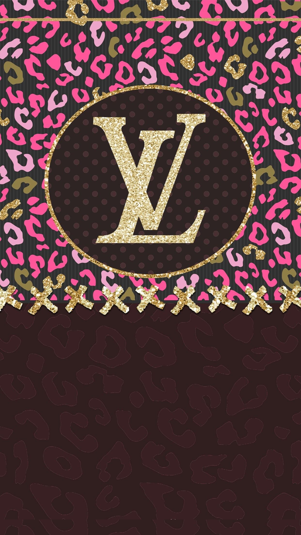 Download Rose Louis Vuitton Phone Wallpaper