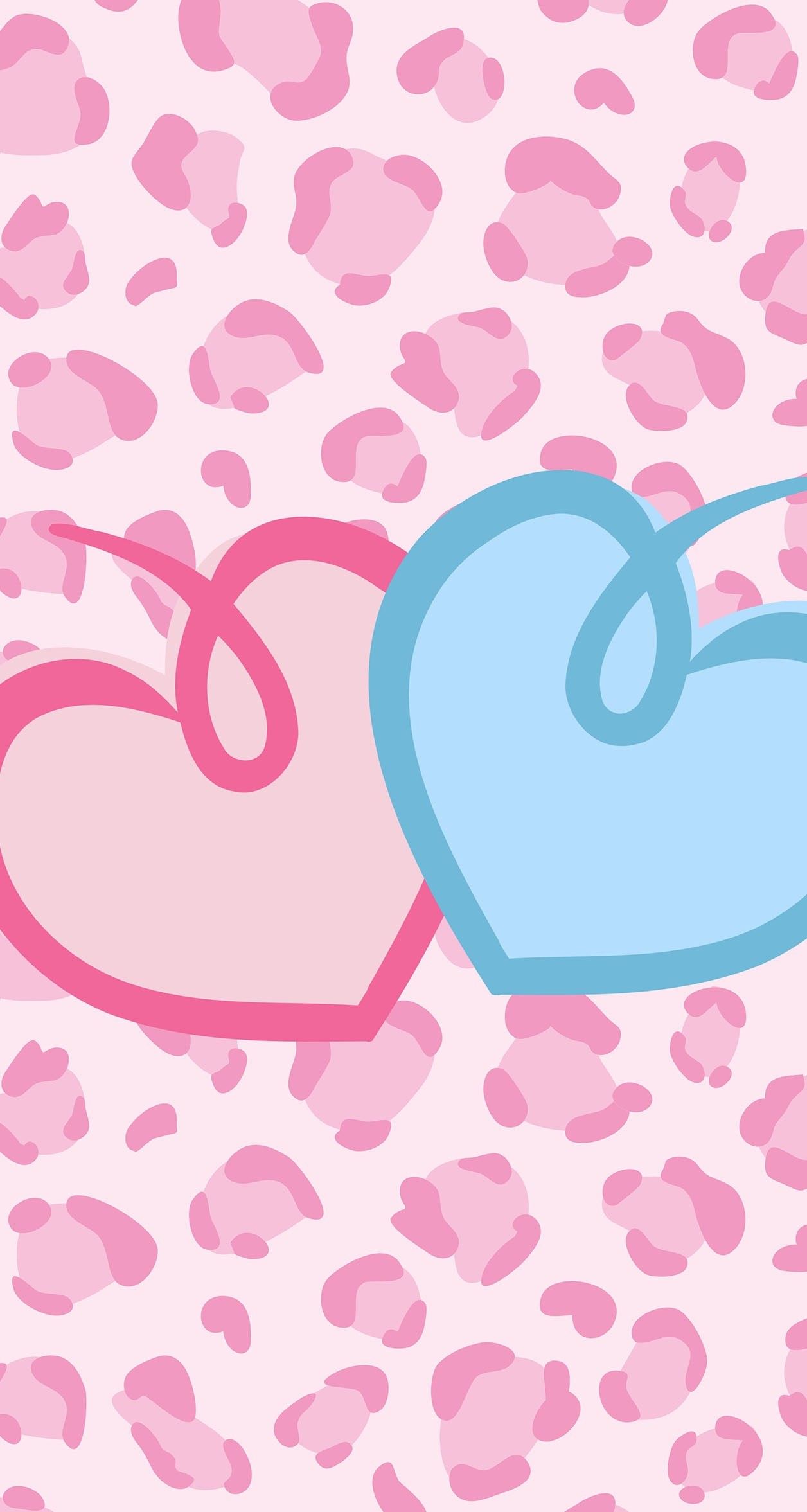 cute hearts background