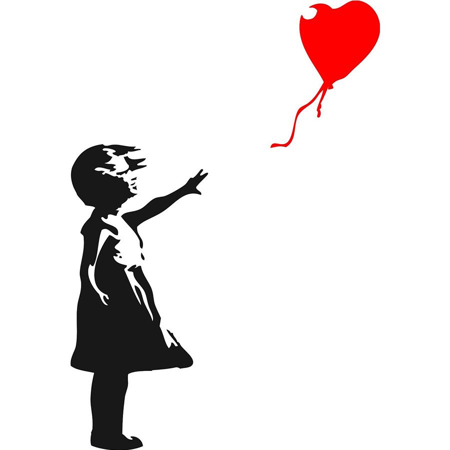 خبز يمني Banksy Girl Wallpapers on WallpaperDog coque iphone 11 Banksy Ballon Girls Red