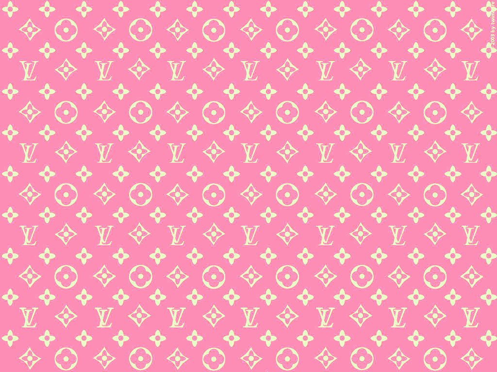 wallpaper pink louis vuitton print