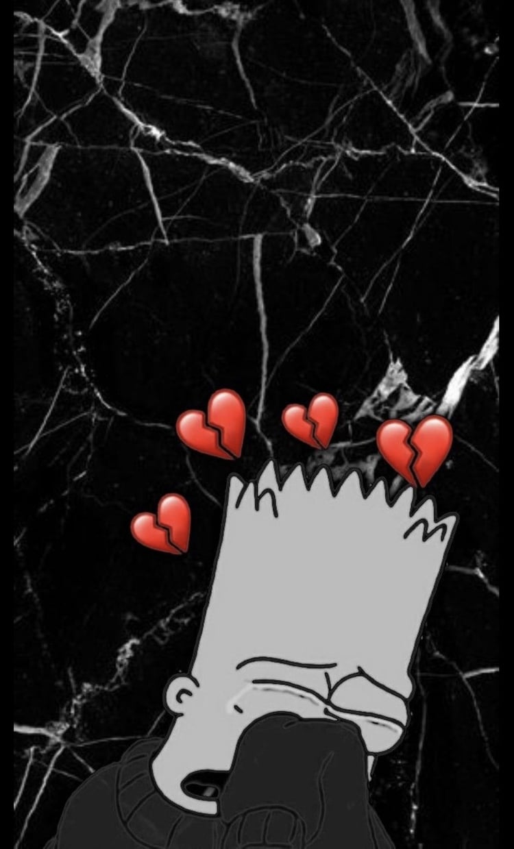 Sad Bart, cry, tristezza, HD phone wallpaper