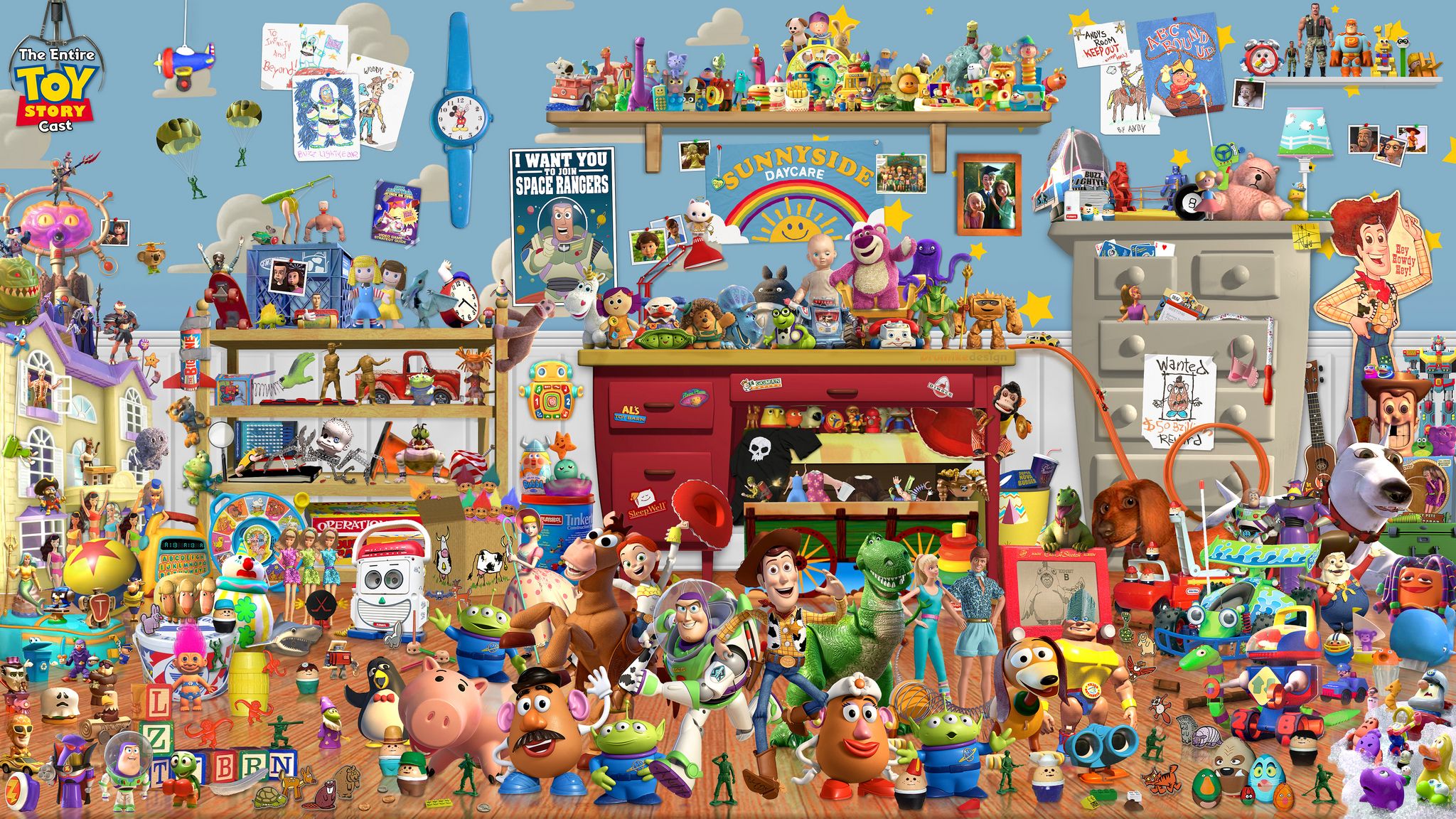 disney pixar characters wallpaper