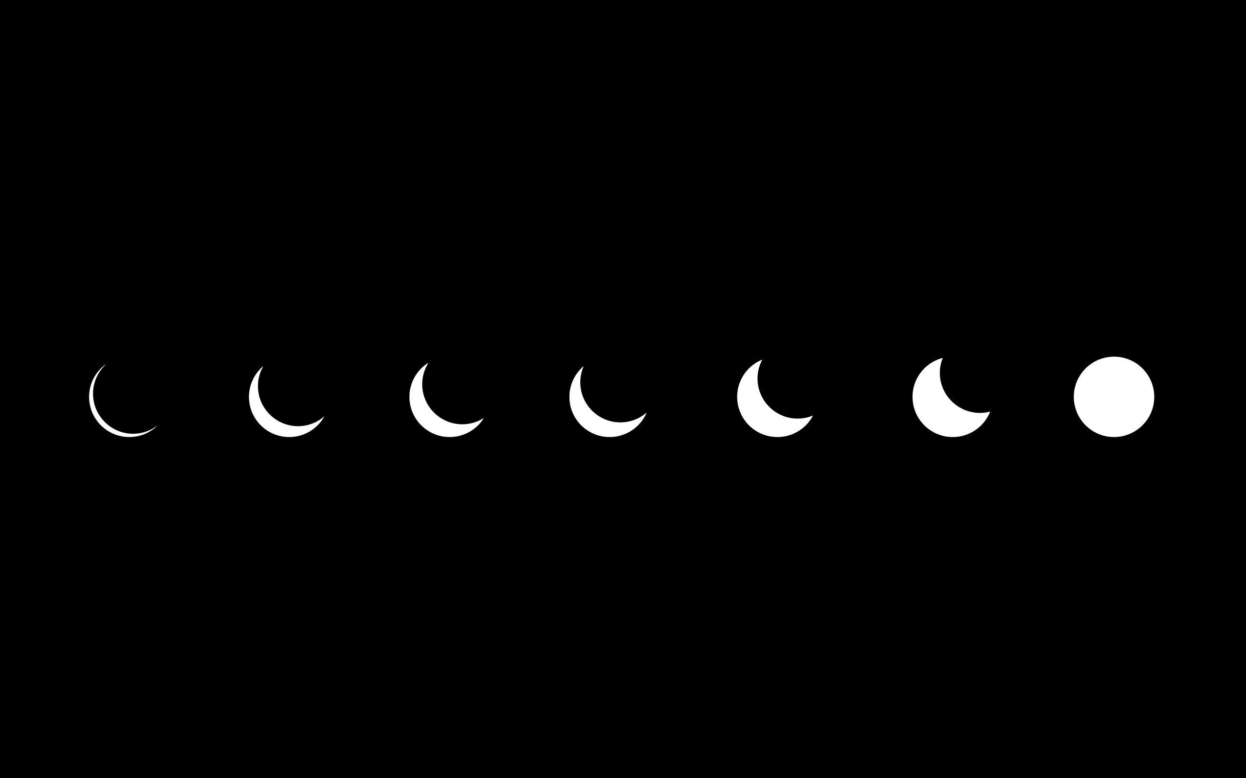 Moon Phases Poster by Rui Faria  Displate  Moon phases art Black  aesthetic wallpaper Minimalist wallpaper
