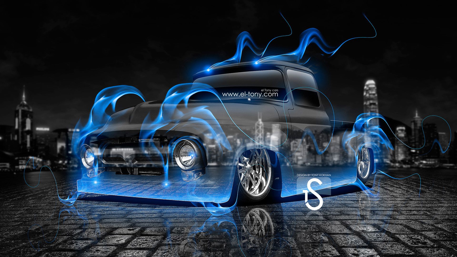 Download Cool Truck In Smokey Desert Wallpaper  Wallpaperscom