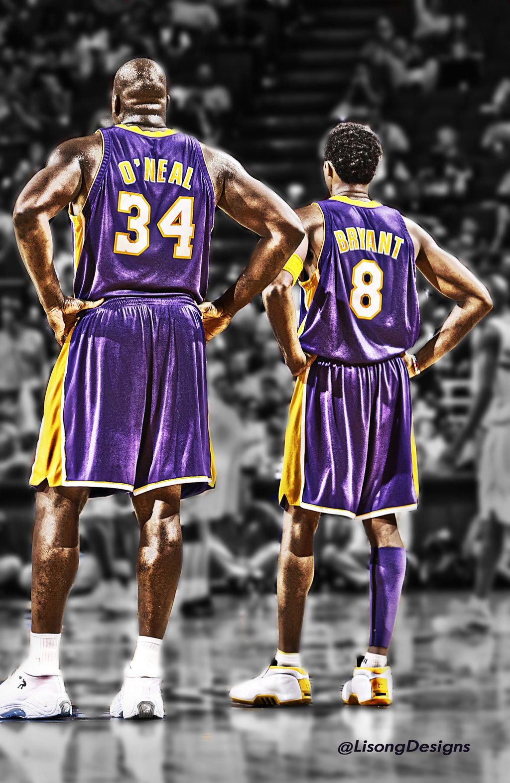 Download Kobe Bryant In Purple Jersey 4K Wallpaper
