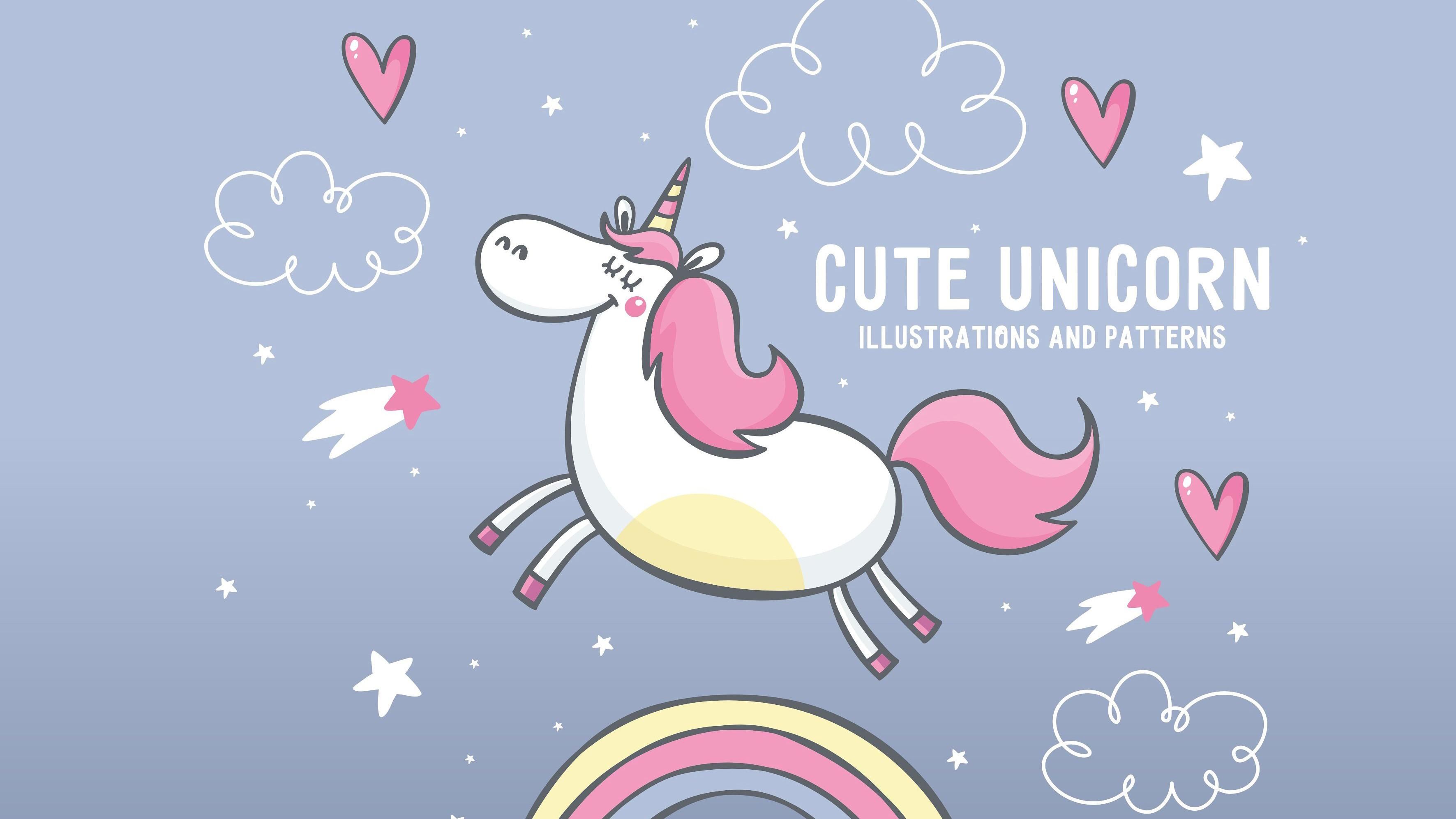 Cute Unicorn Desktop Wallpapers on WallpaperDog