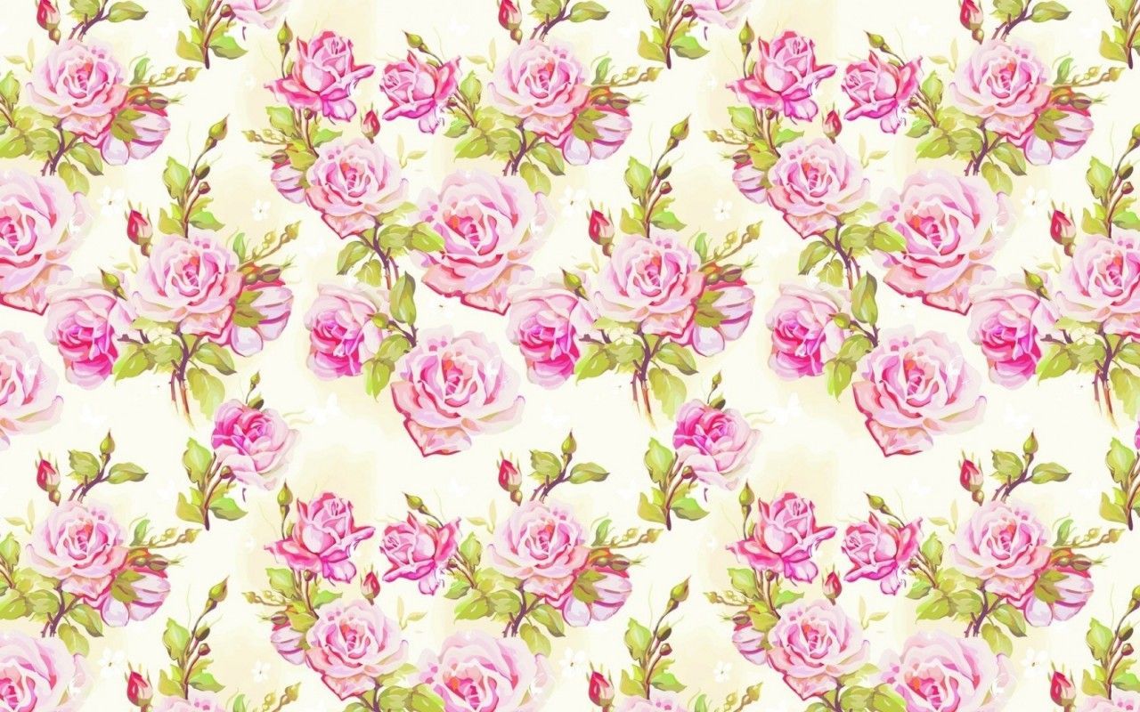 pink roses background pattern