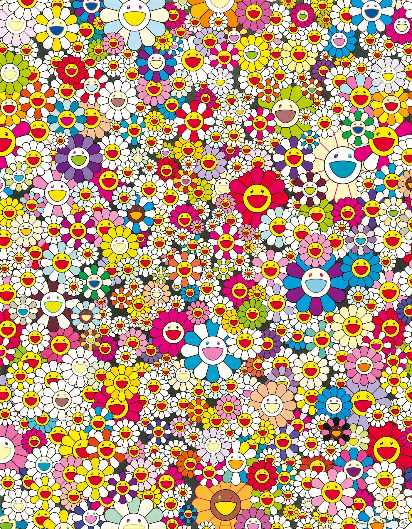Download Blue Smile Takashi Murakami 4K Wallpaper  Wallpaperscom