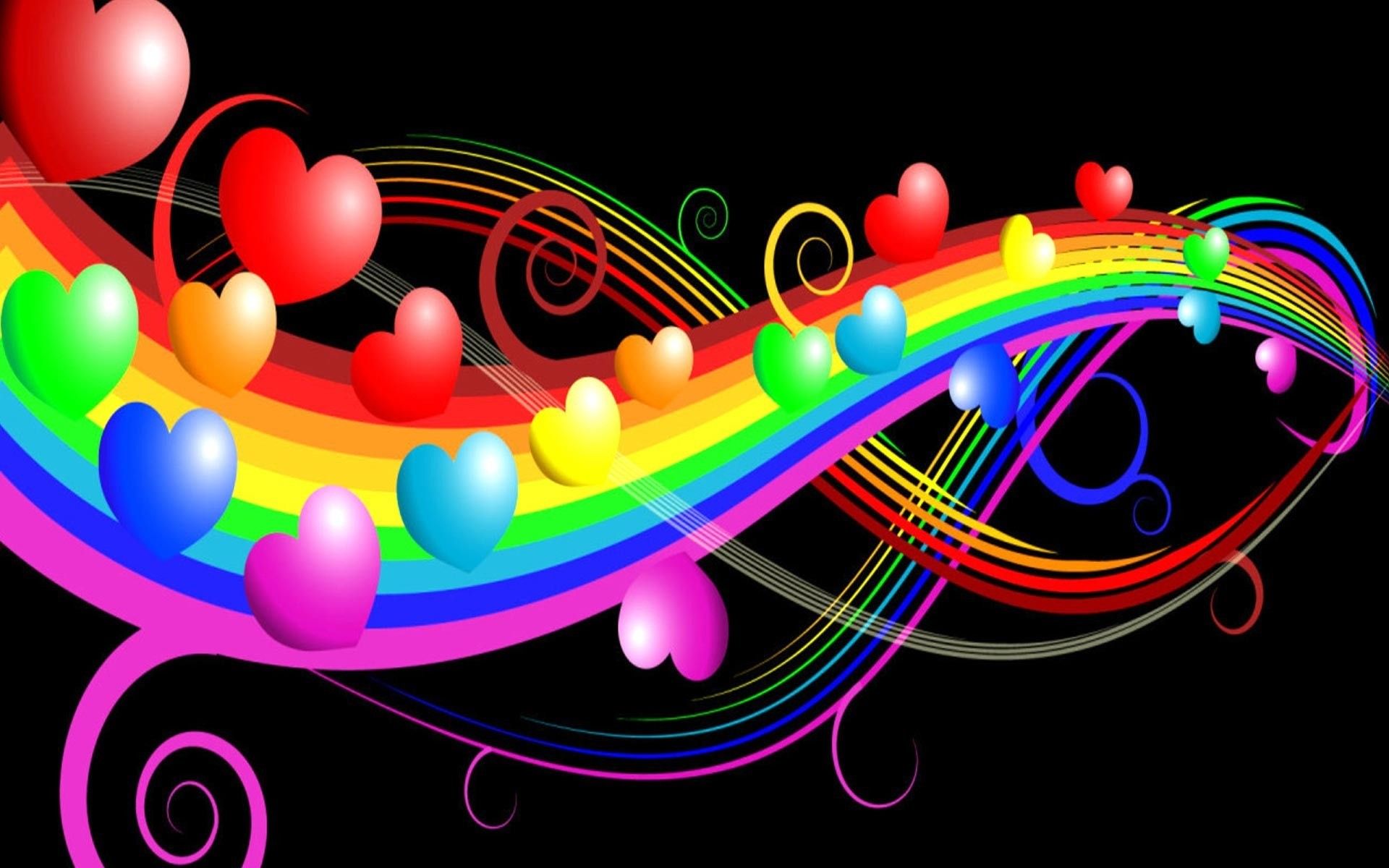 100 Rainbow Heart Wallpapers  Wallpaperscom
