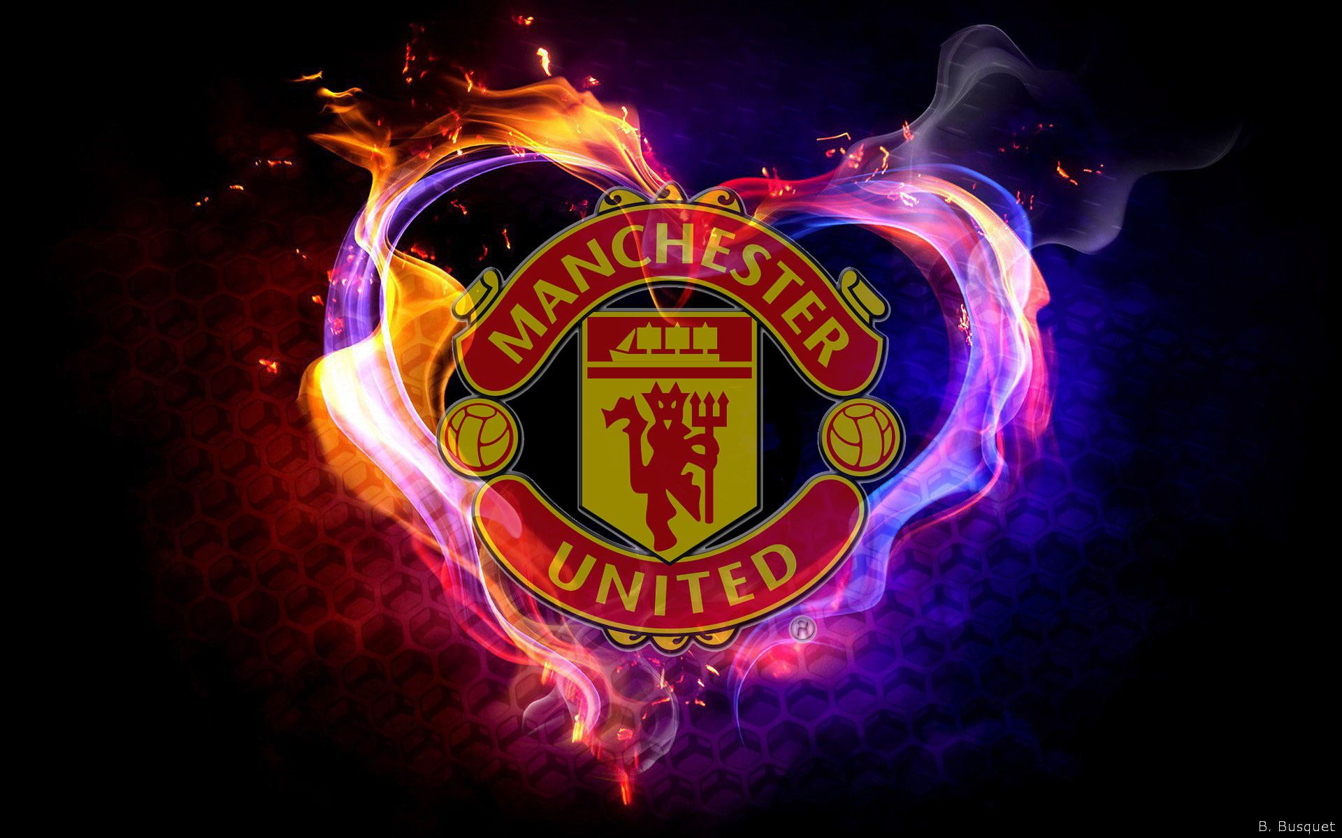 Manchester United Logo Wallpapers on WallpaperDog