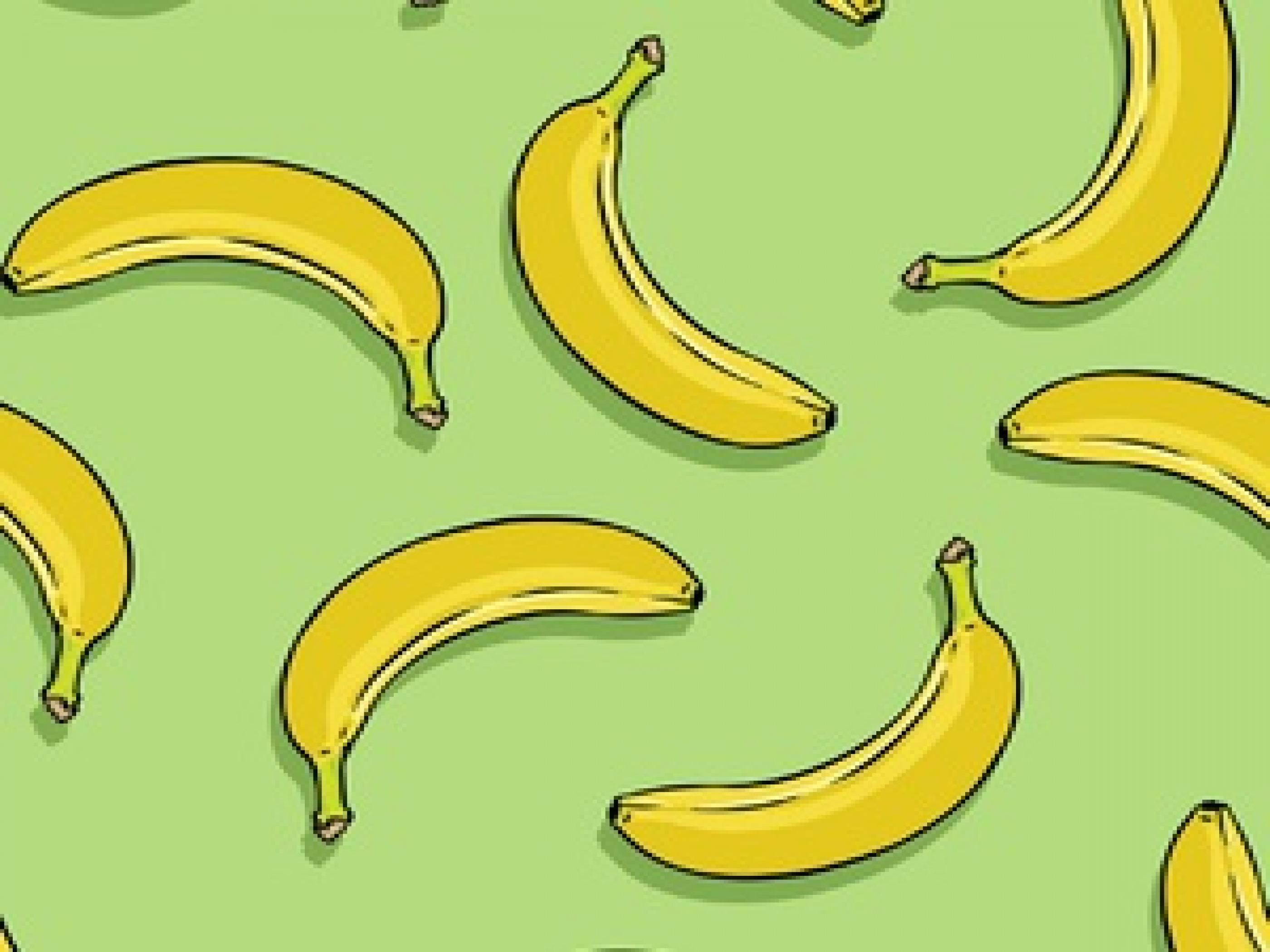 Bananas fruit seamless texture wallpaper Vector Image