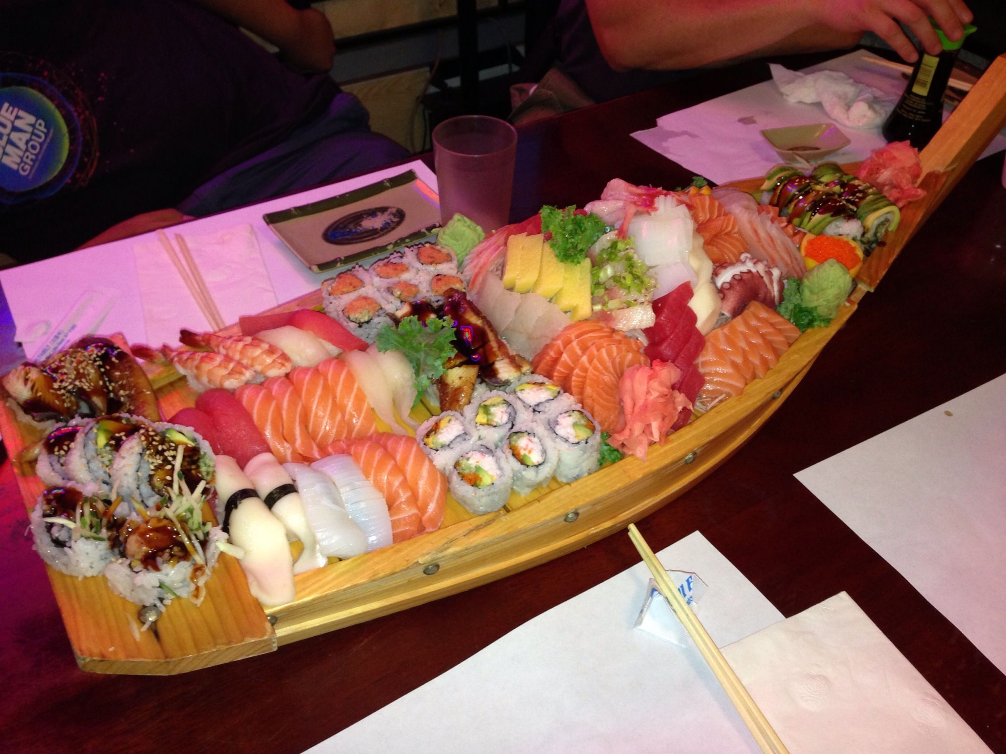 huge sushi boat