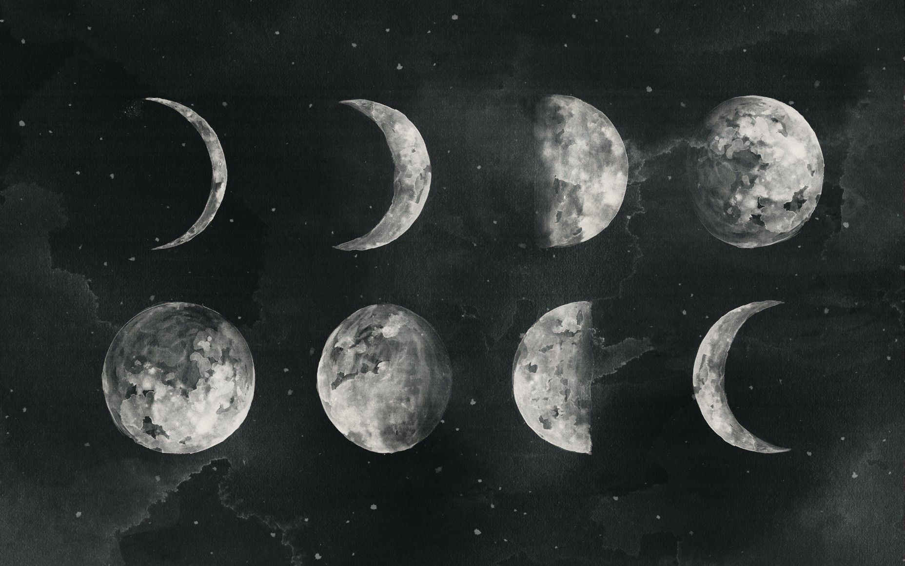 Moon Phases Wallpapers on WallpaperDog