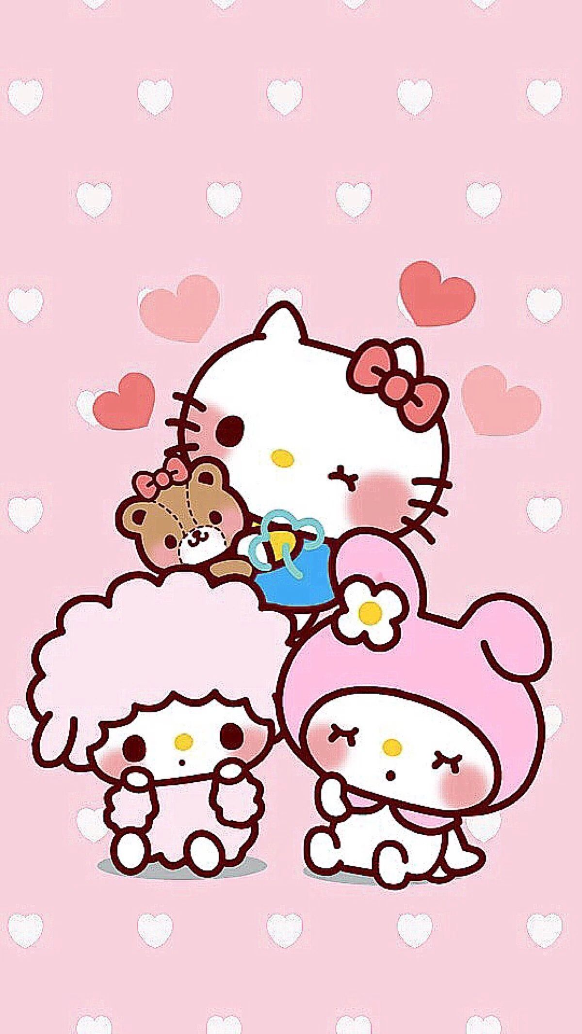 Kuromi Sanrio Kitty hello iphone HD phone wallpaper  Peakpx