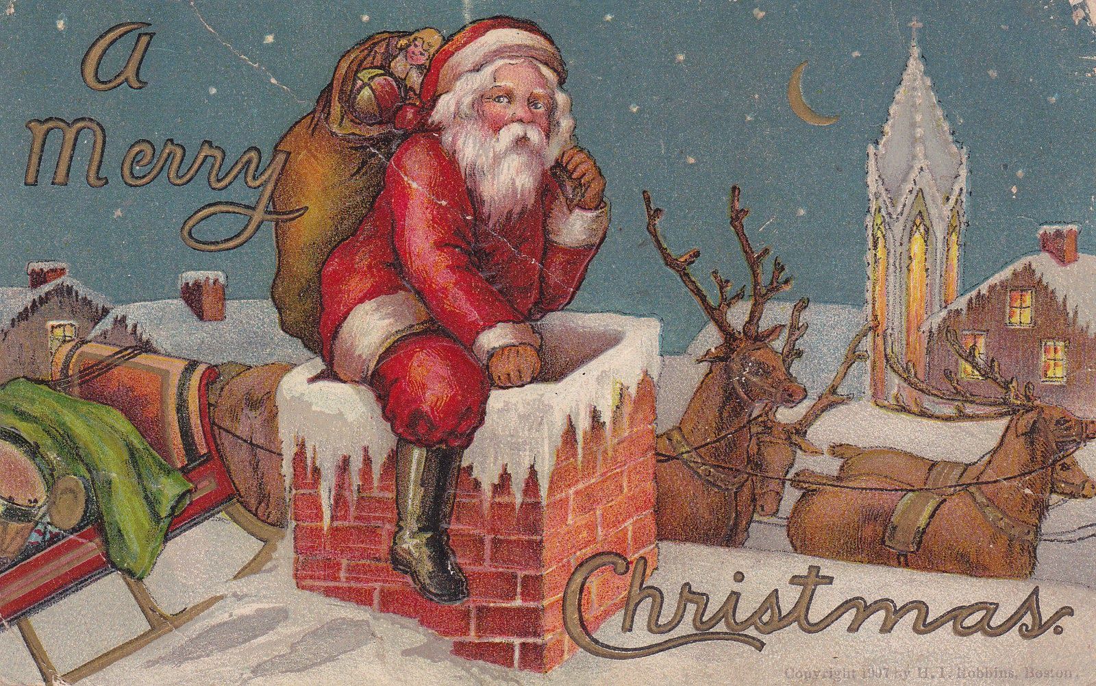 Vintage Santa Wallpapers on WallpaperDog