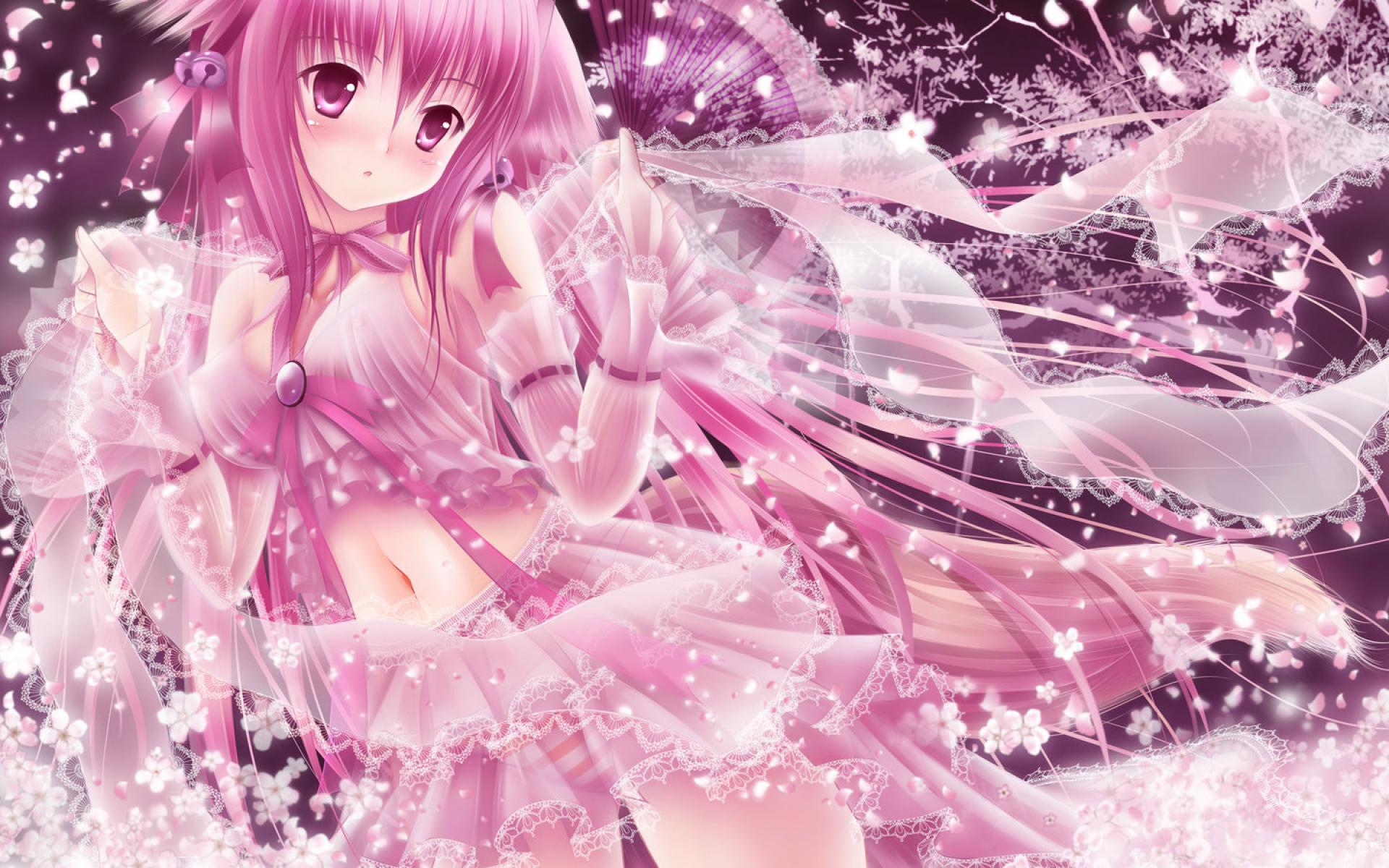 Download Pastel Pink Aesthetic Anime Holding Unicorn Wallpaper  Wallpapers com