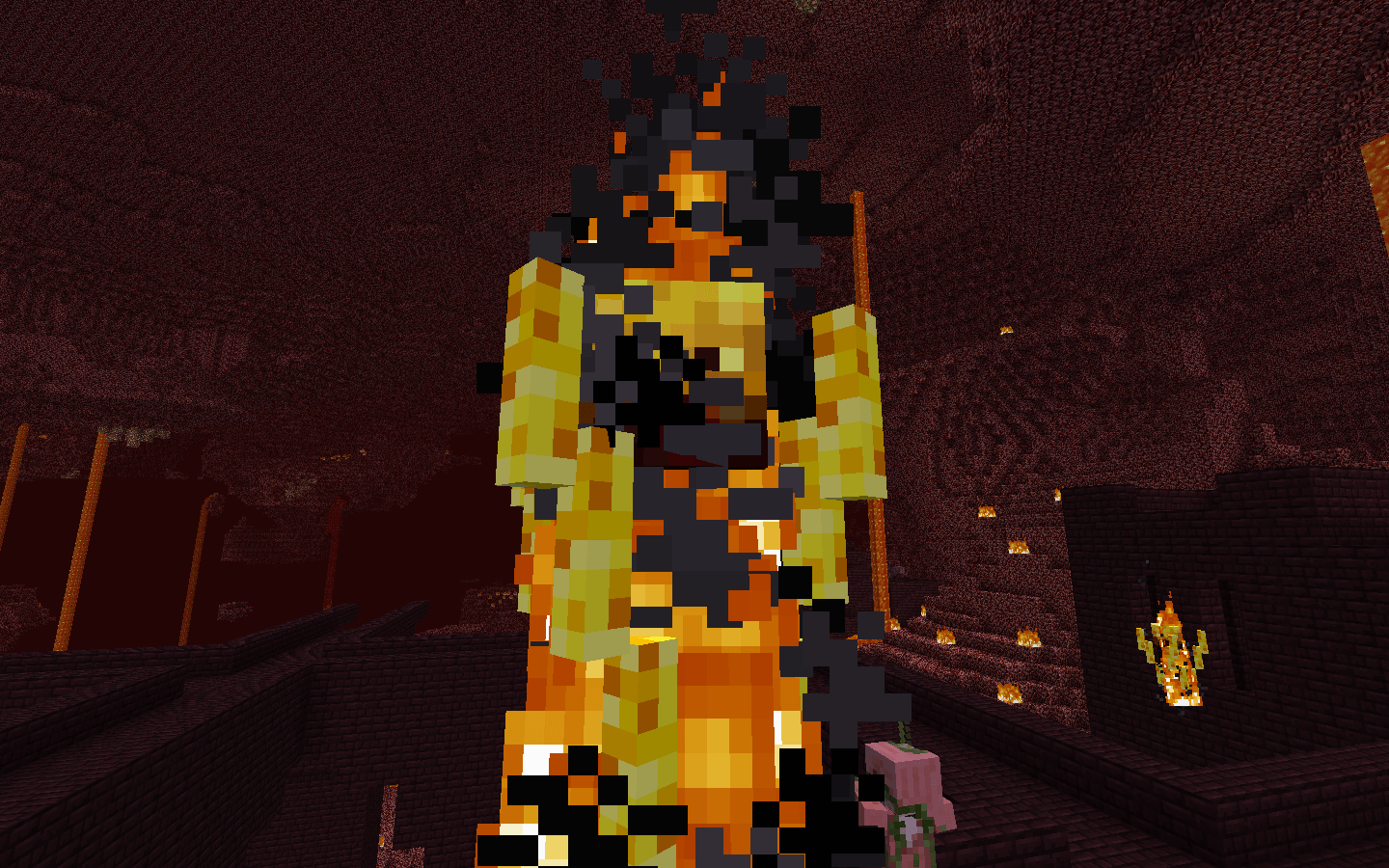 minecraft blaze wallpaper