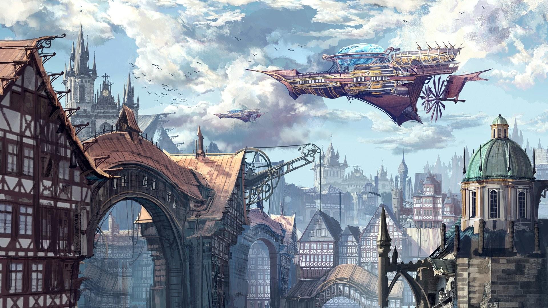 Steampunk City Wallpapers on WallpaperDog