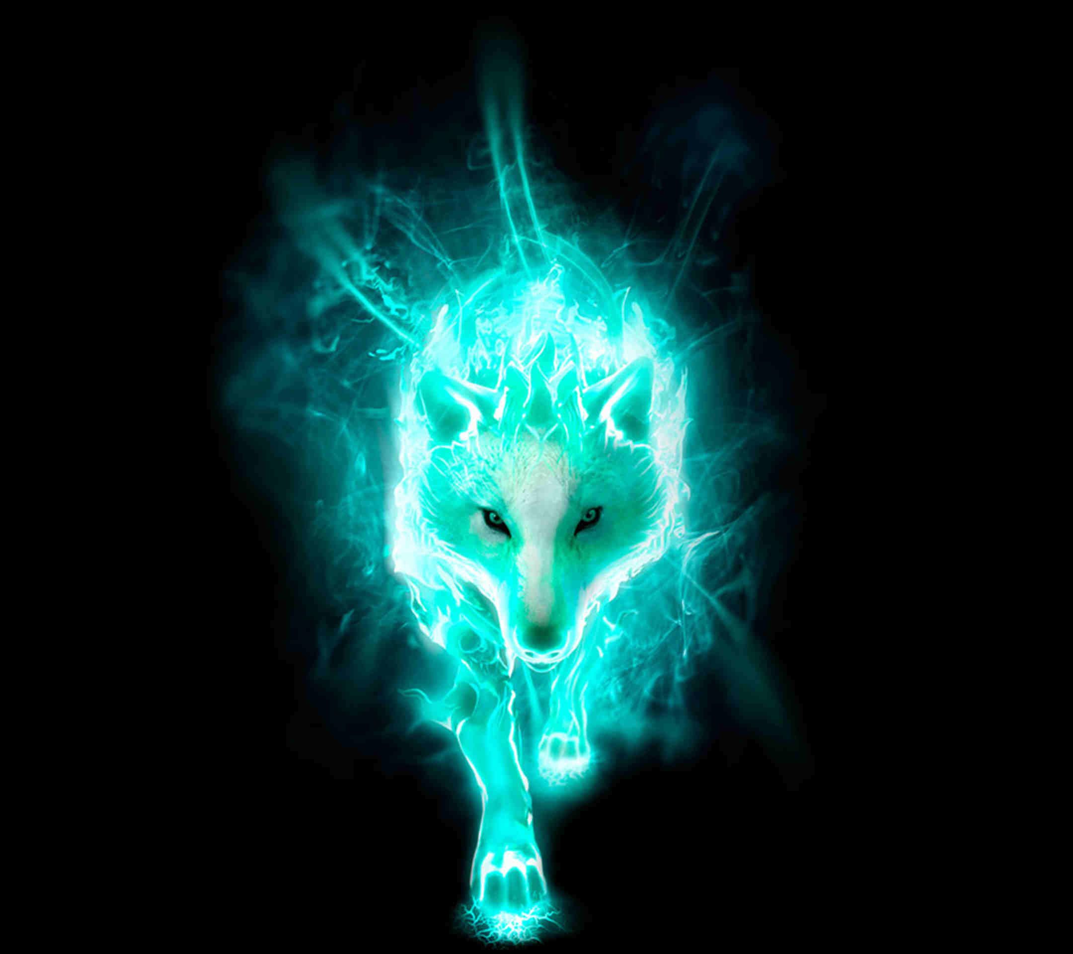 Cool Neon Wolves Wallpapers On Wallpaperdog