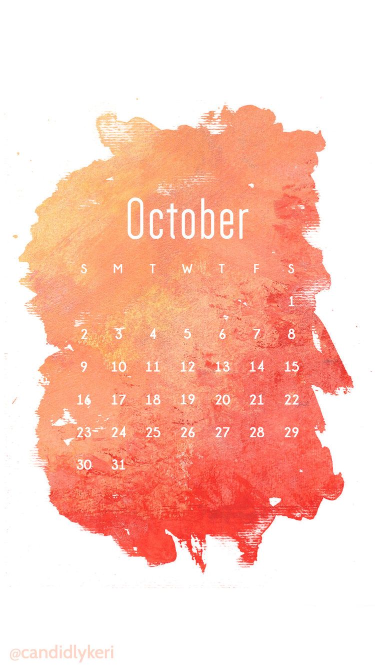 October 2019 Pumpkin Calendar Wallpaper  Sarah Hearts