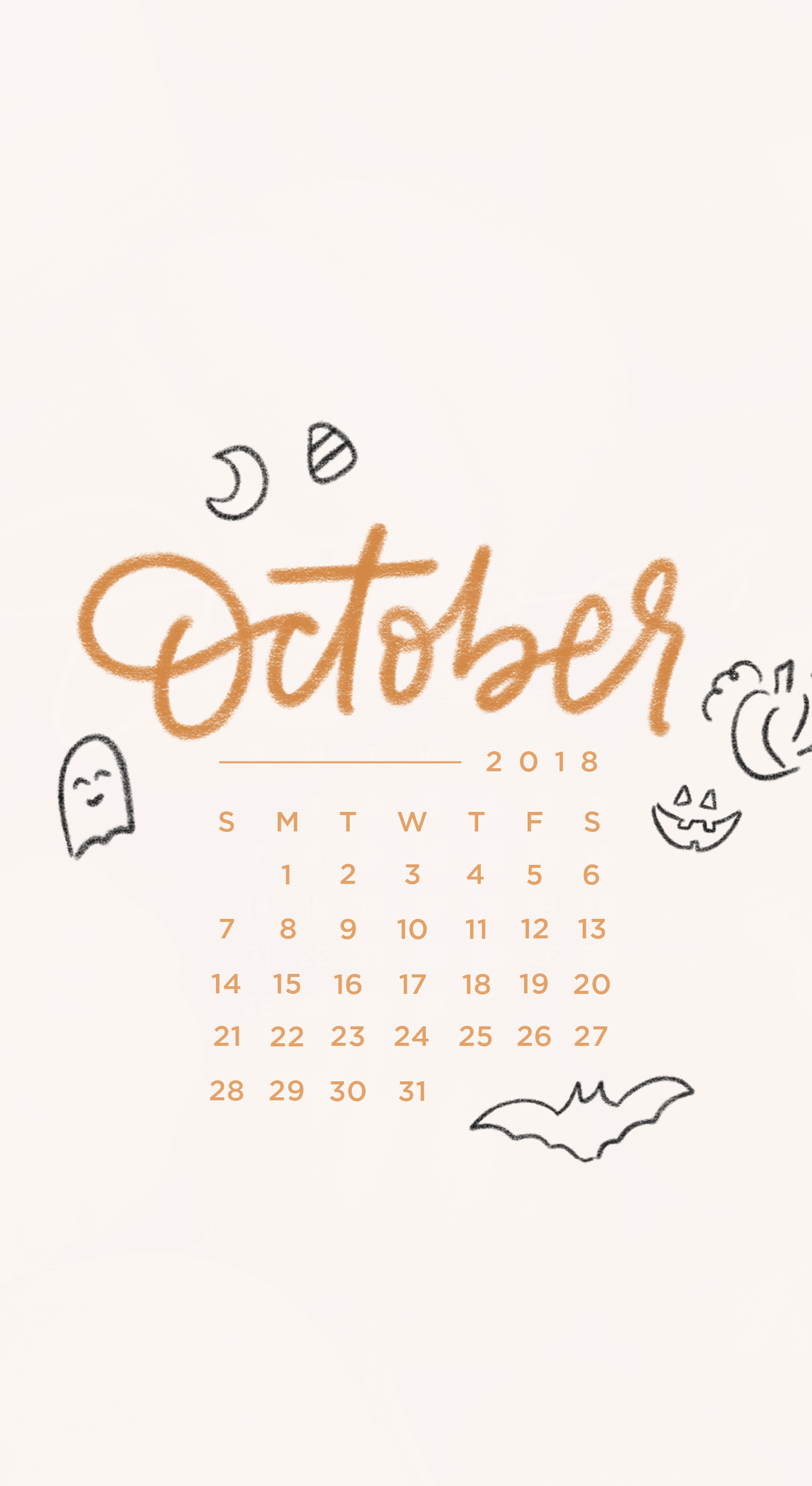 October 2023 Calendar Phone Wallpaper  EntheosWeb