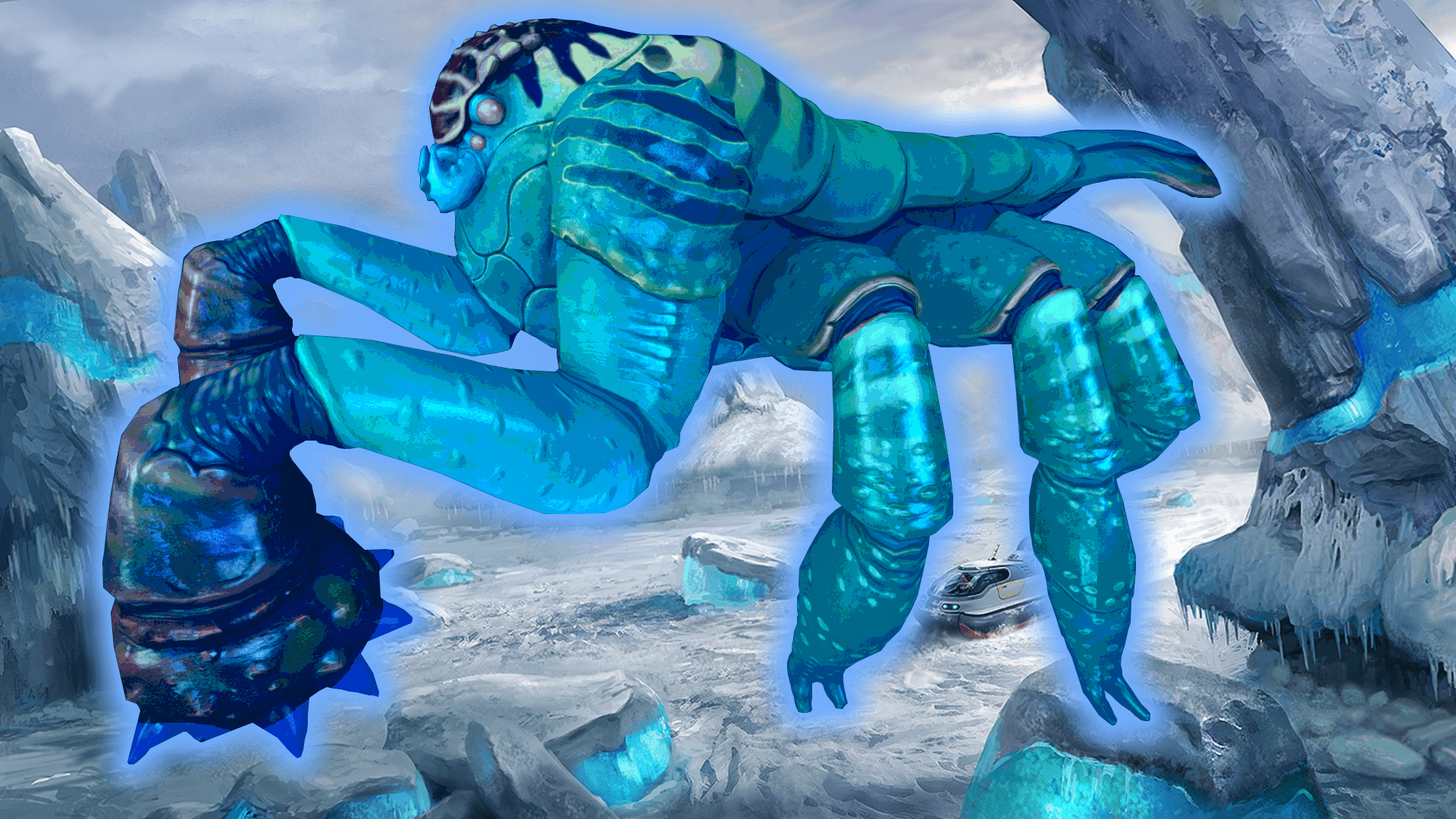Ледяной дракон Левиафан субнаутика