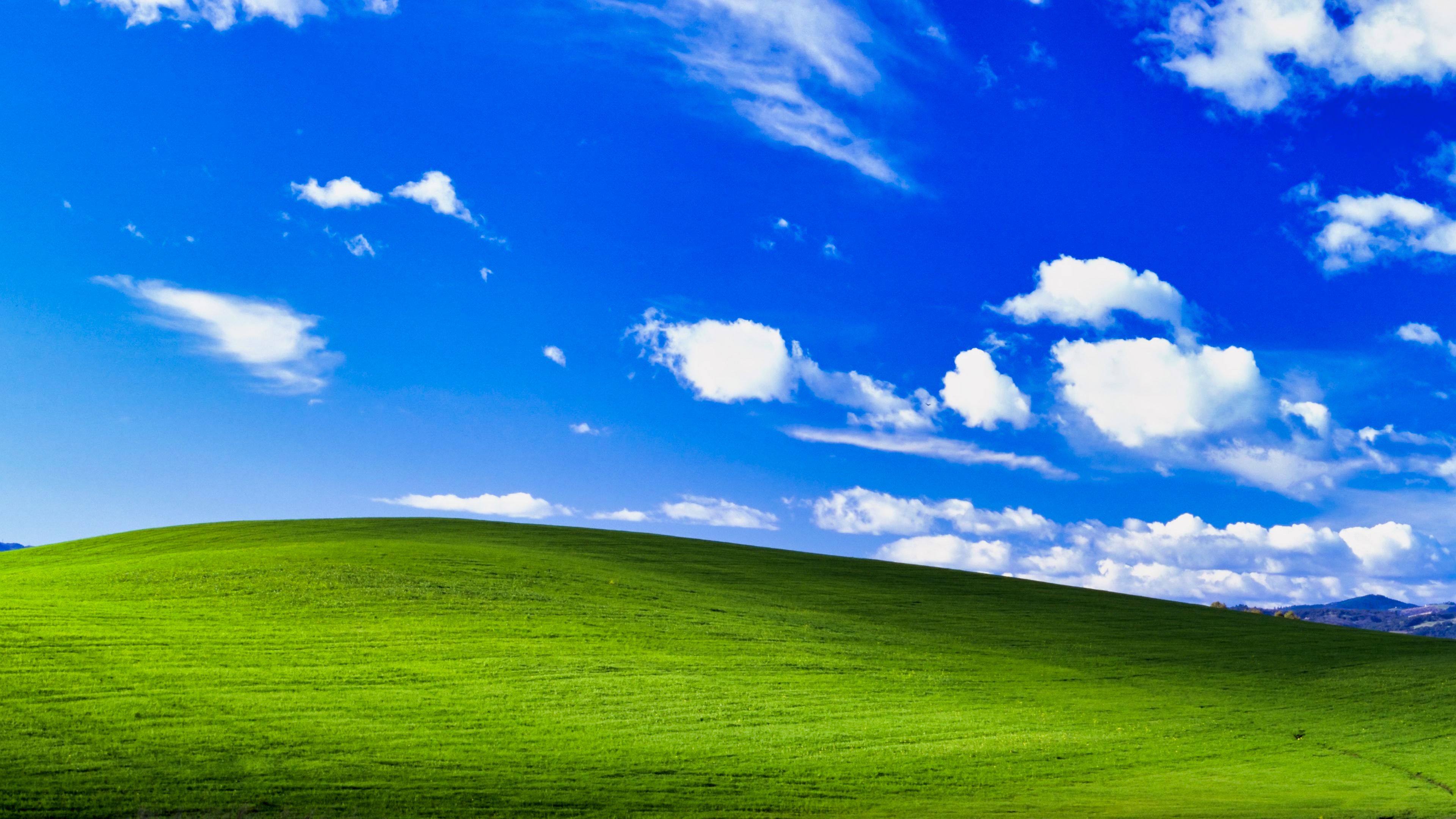 Today I stumbled upon Microsoft's 4K rendering of the Windows XP wallpaper