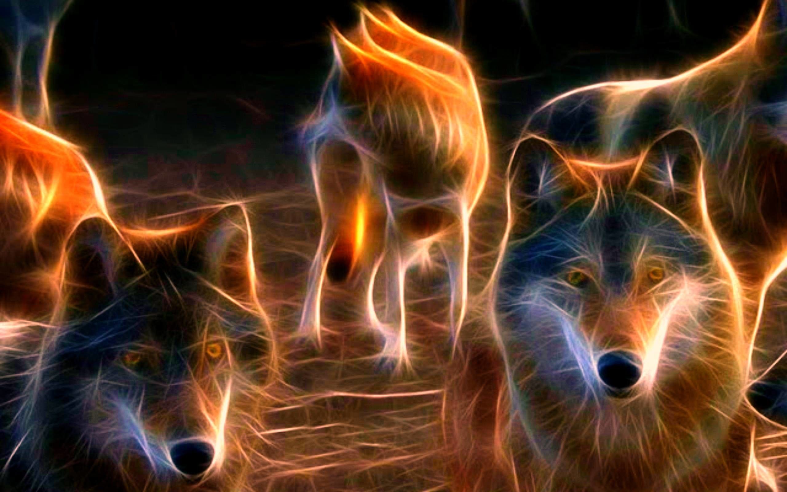 Demon Wolves Wallpaper  Download to your mobile from PHONEKY