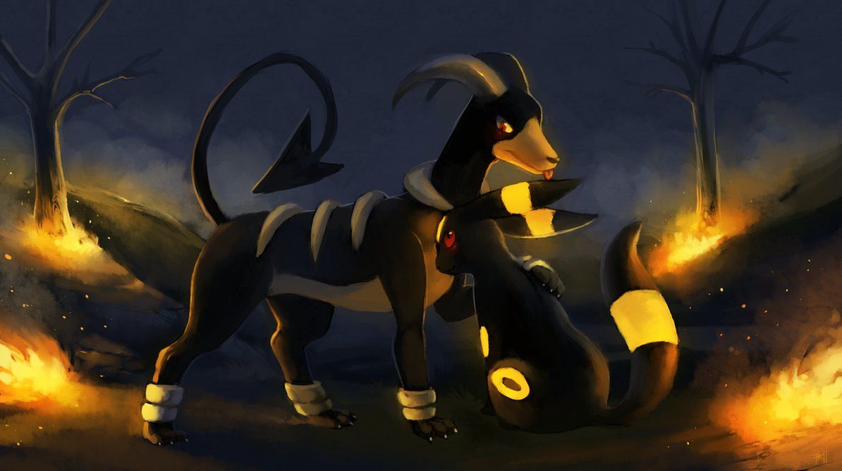 Cute Happy Umbreon 8k Shiny · Creative Fabrica