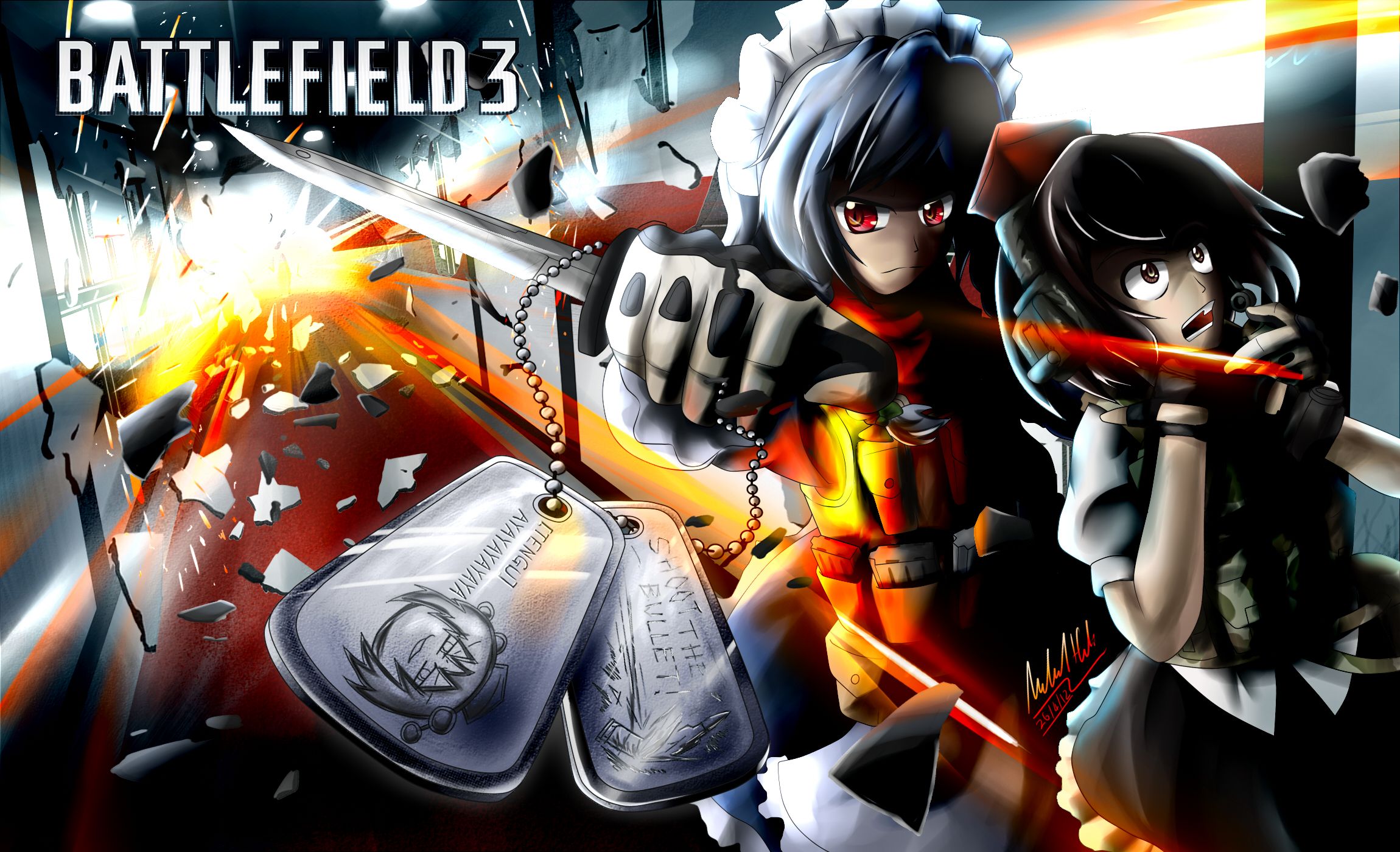 Battlefield 1 game  Anime art 4K wallpaper download